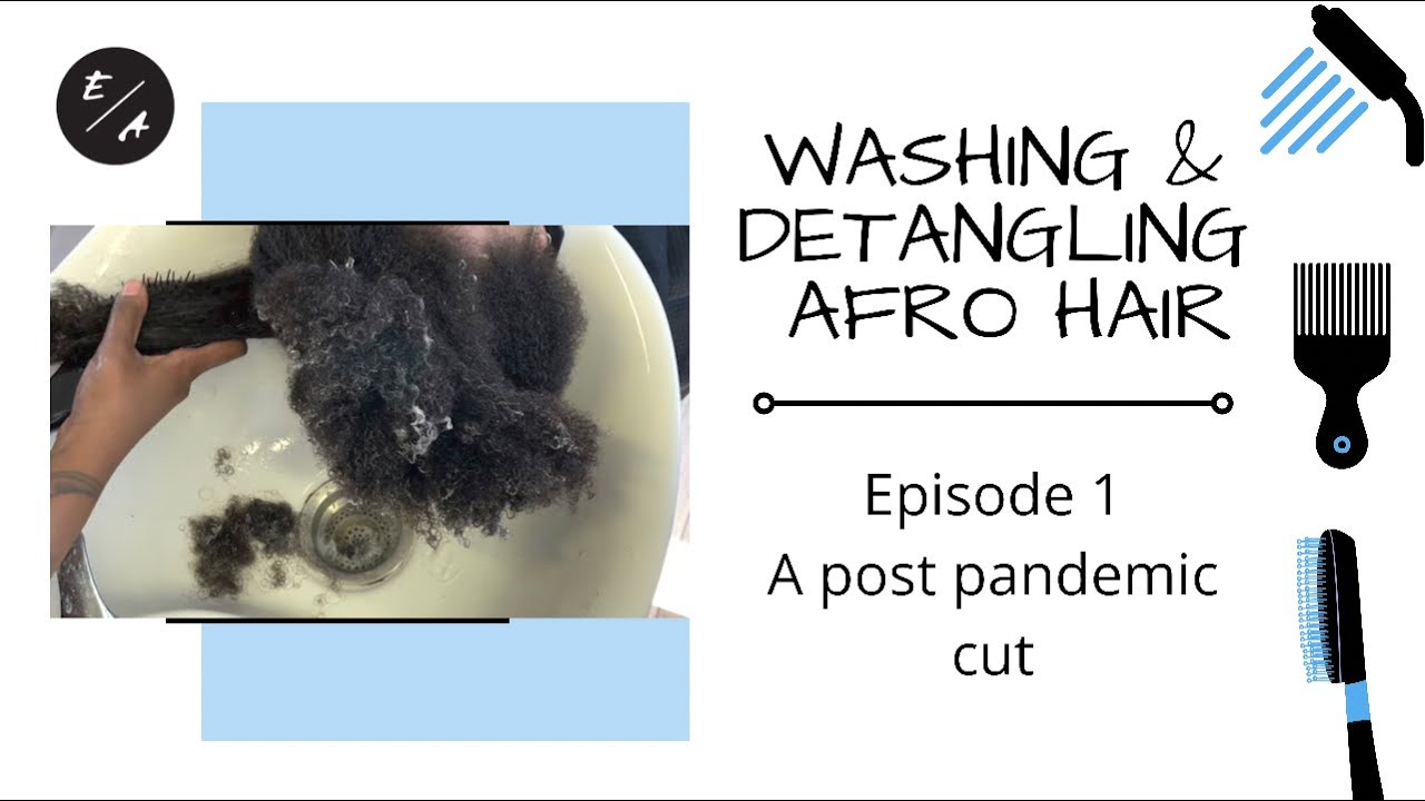 Washing & Detangling Afro Hair Episode 1 YouTube
