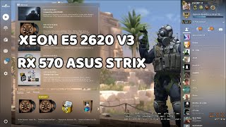 XEON E5 2620 V3   RX 570 - CS GO