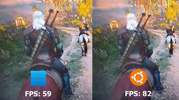 windows 11 vs ubuntu 24 | Wicher 3 | RX 6600 (gaming test)