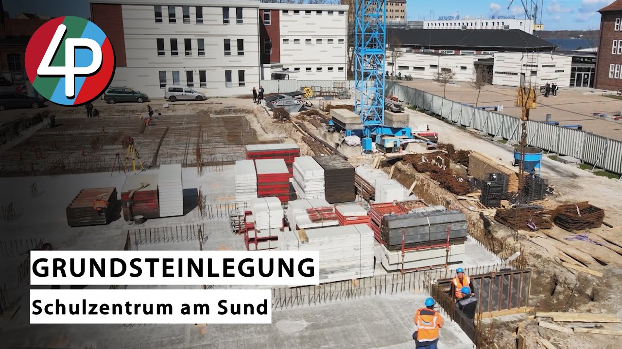 Grundsteinlegung Schulzentrum am Sund