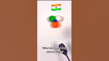 What do mixed flag colour make? #colormixing #artvideo #satisfying #shortsvideo #ytshorts #shorts
