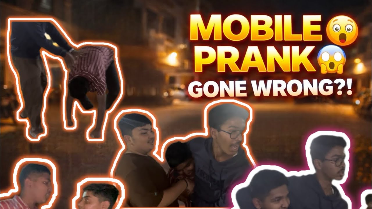 MOBILE PRANK GONE WRONG 😱 | He Almost Cried! - YouTube