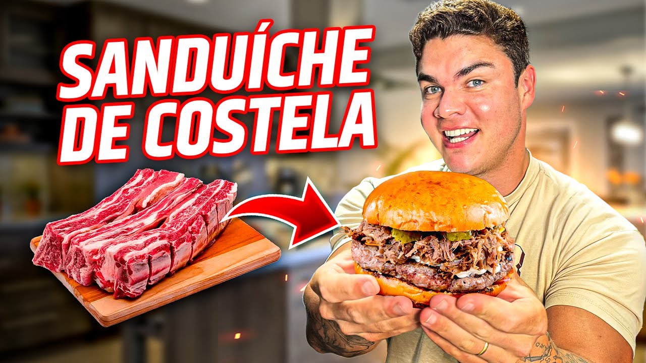 TRANSFORMEI UMA COSTELA INTEIRA NUM SANDUÍCHE PERFEITO!