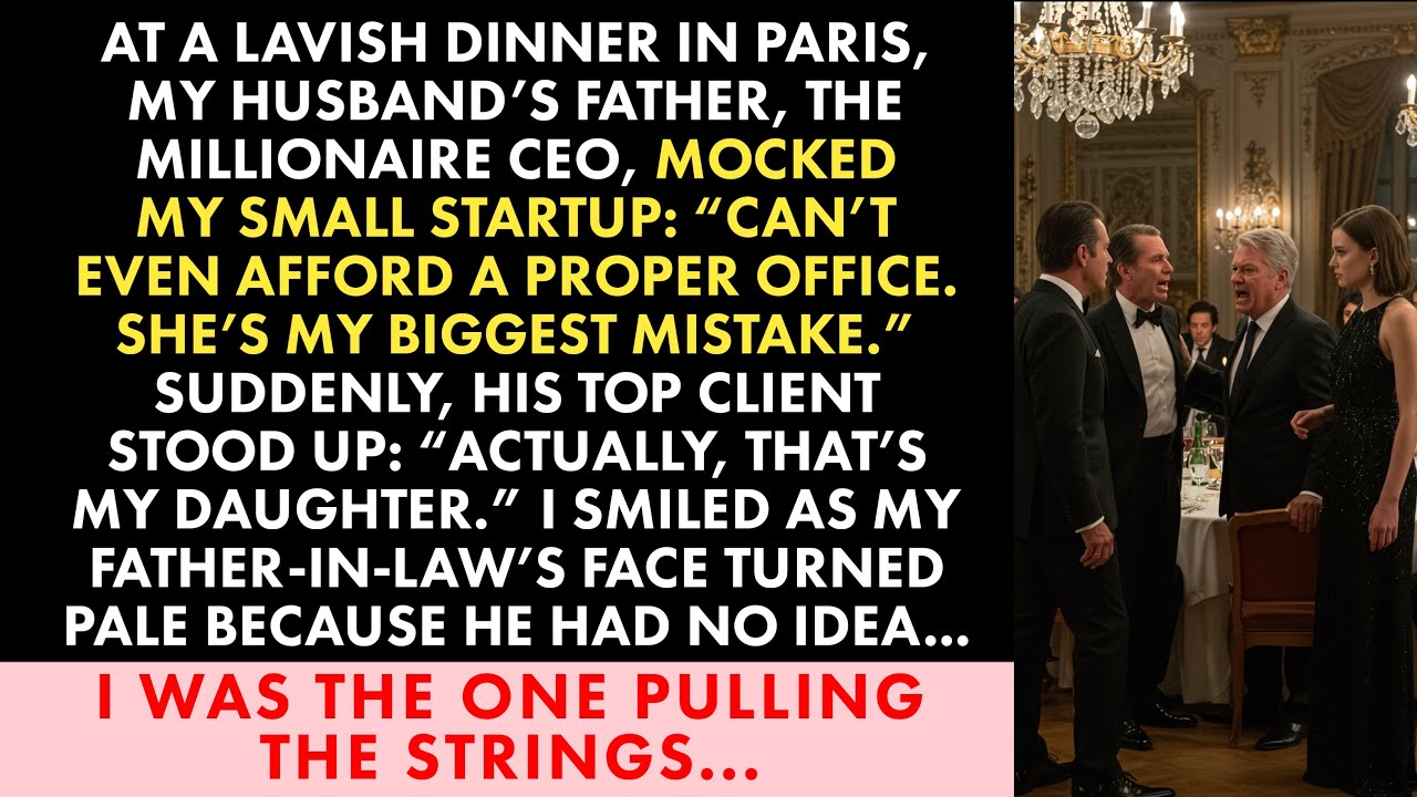 "My Father-in-Law Mocked My Startup at Dinner—Then His Top Client Revealed a Shocking Truth"