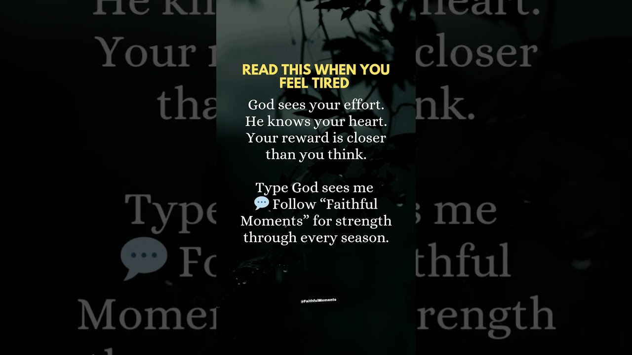 Read this when you feel tired 