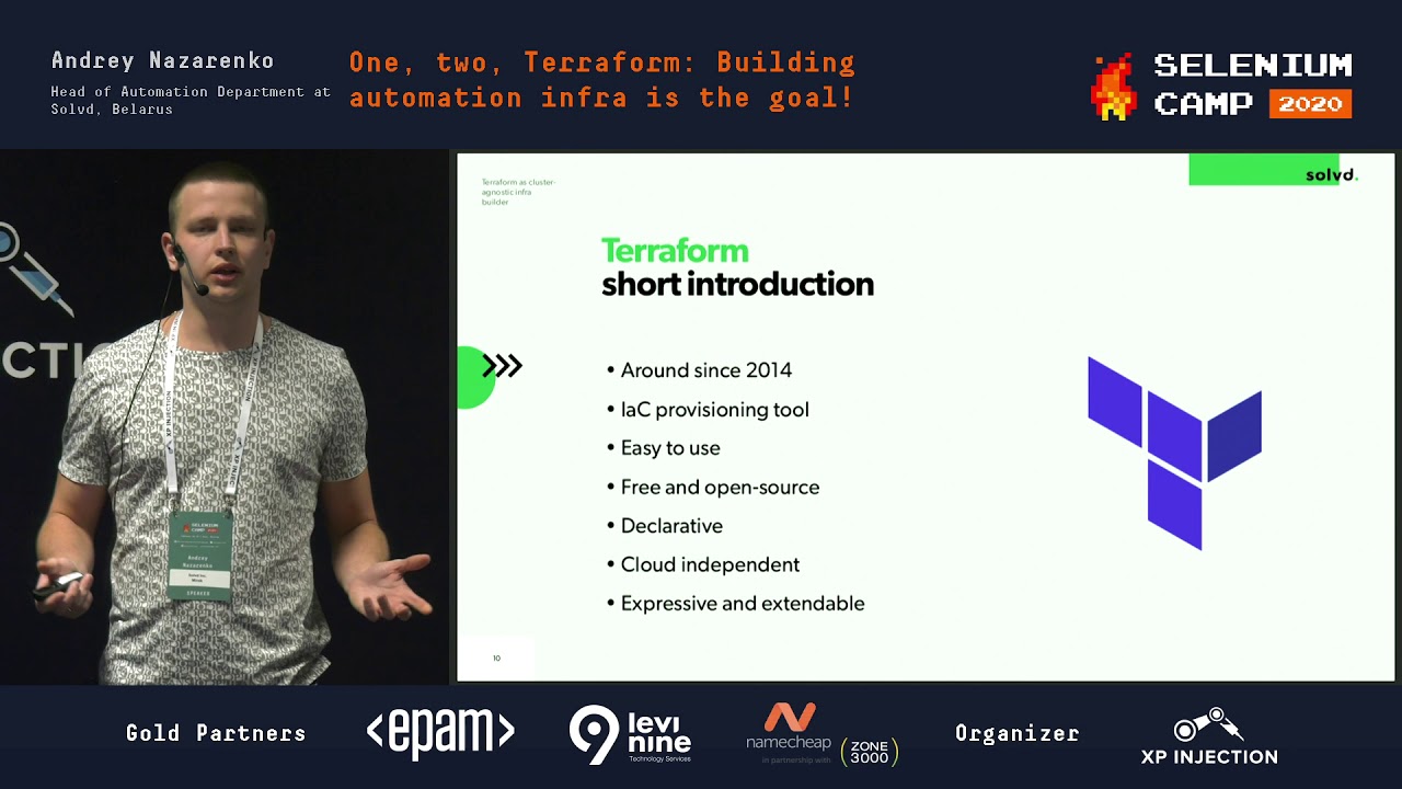 One, two, Terraform: Building automation infra is the goal! (Andrey Nazarenko, Belarus) [RU]