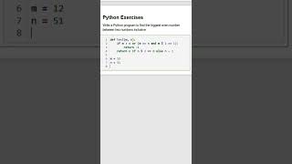 Python Program to find the largest even number between a range|| Interview Program#python #shorts