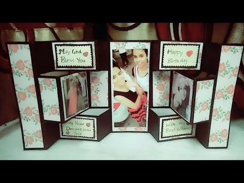 double tri shutter card|handmade birthday card ideas for friend|how to make handmade greeting cards