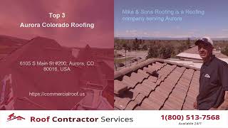 Top 3 Roofing Services in Aurora CO