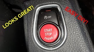 BMW F30 F32 F80 RED START/STOP BUTTON INSTALL DIY