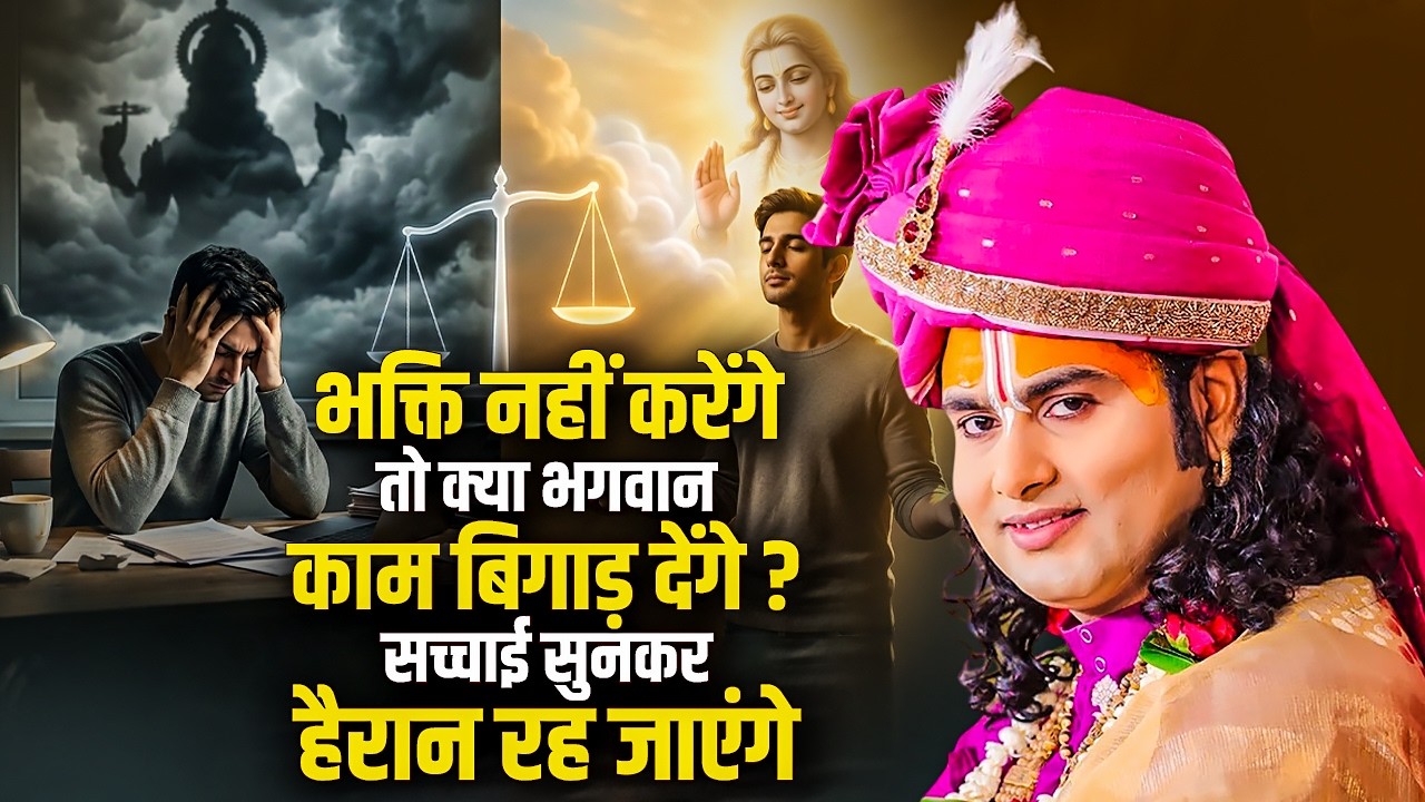 भक्ति नहीं करेंगे तो क्या भगवान काम बिगाड़ देंगे ? सच्चाई सुनकर हैरान रह जाएंगे | अनिरुद्धाचार्य जी