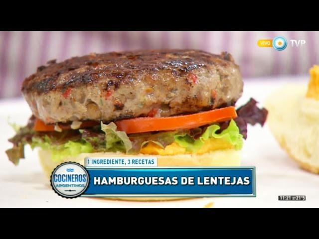 Hamburguesas de carne y lentejas con mayonesa naranja - YouTube