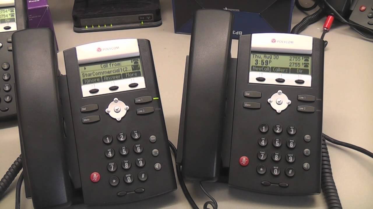 Polycom - call pickup - YouTube