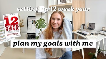 12 week year planning | plan my goals with me, creating a vision board, notion tour, setting goals
