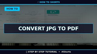 🔥 Convert Jpg to Pdf (2025) | 60 Sec Guide #Shorts