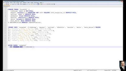 PHPMyAdmin -  adatok importálása SQL fájlból