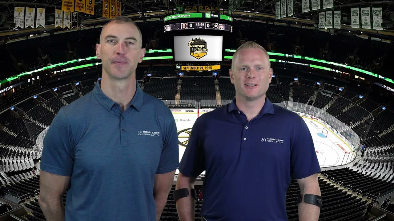 TESF Courage Classic intro with Zdeno Chara and Tom Smith