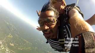 Ravi Munnangi skydiving