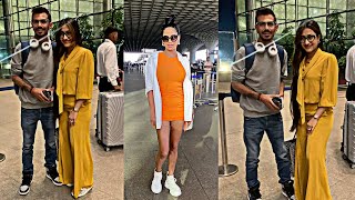 Yuzvinder Chahal With Wife Dhanashree Verma Spotted At Airport Bollywood Chronicle
