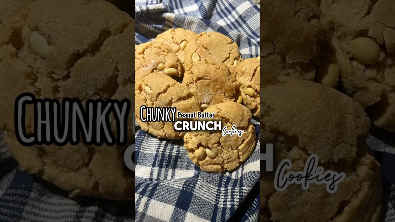 Chunky Peanut Butter Crunch Cookies Recipe