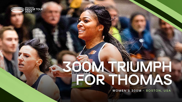 Gabby Thomas 🇺🇸 opens up her season with a victory in the women's 300m | World Indoor Tour 2023