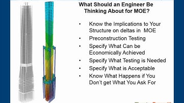 A Tall Building Engineer’s Perspective on Specifying Modulus of Elasticity (MOE)