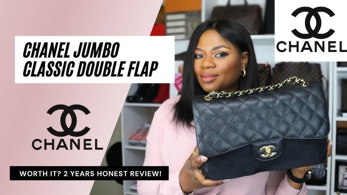 Chanel Jumbo Single Flap Caviar Black Review #msmarissamccauley