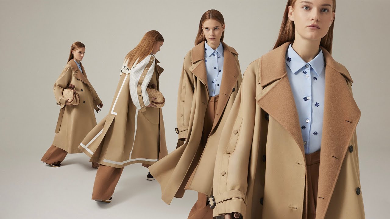 人気【MaxMara】Trench svasato in lana e seta トレンチ 白 hq720.jpg?sqp=-