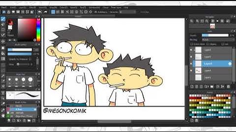 [HOW TO] TUTORIAL MEMBUAT KOMIK STRIP ALA MEGONO KOMIK DENGAN MEDIBANG PAINT PRO