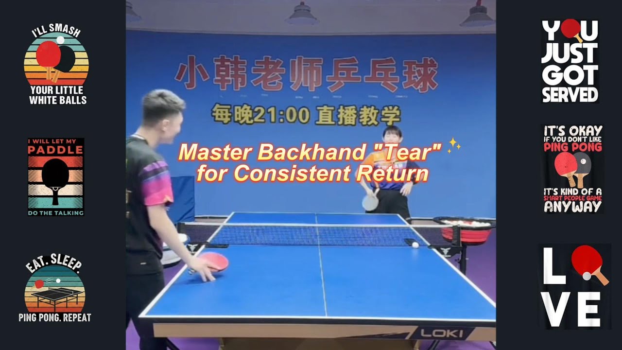 Table Tennis Tutorial: Stop Missing Side-Top/Dead Spin! Master Backhand "Tear" for Consistent Return