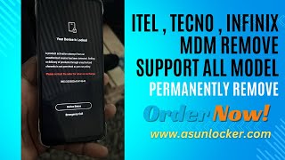 iTel Tecno infinix MDM Lock Remove By IMEI tutorial Price so cheap
