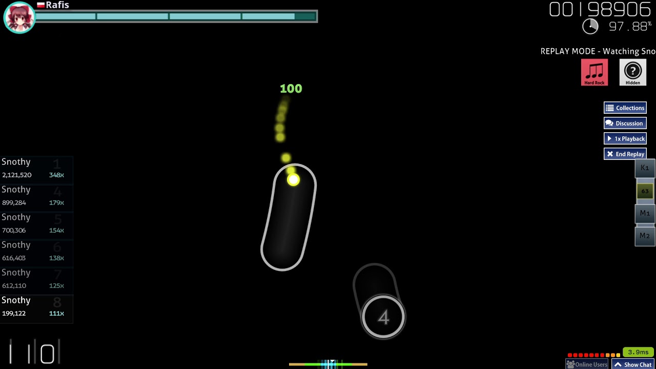 osu! HDHR ?FC? spinner lag