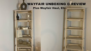 DETAILED WAYFAIR UNBOXING & REVIEW | BOOKSHELF | + Essentials