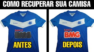 Como colar as letras da camisa de time?