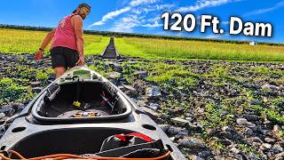 Solo Kayak Camping Adventure With a 120-Foot Dam in My Way