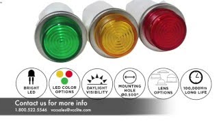 New Product Introduction from VCC: 1092 Series High-Brightness LED Panel Mount Indicator Series