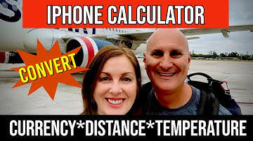 Iphone Ios18 Calculator Converter For Travelers and Cruisers: Currency, Temperature, Distance