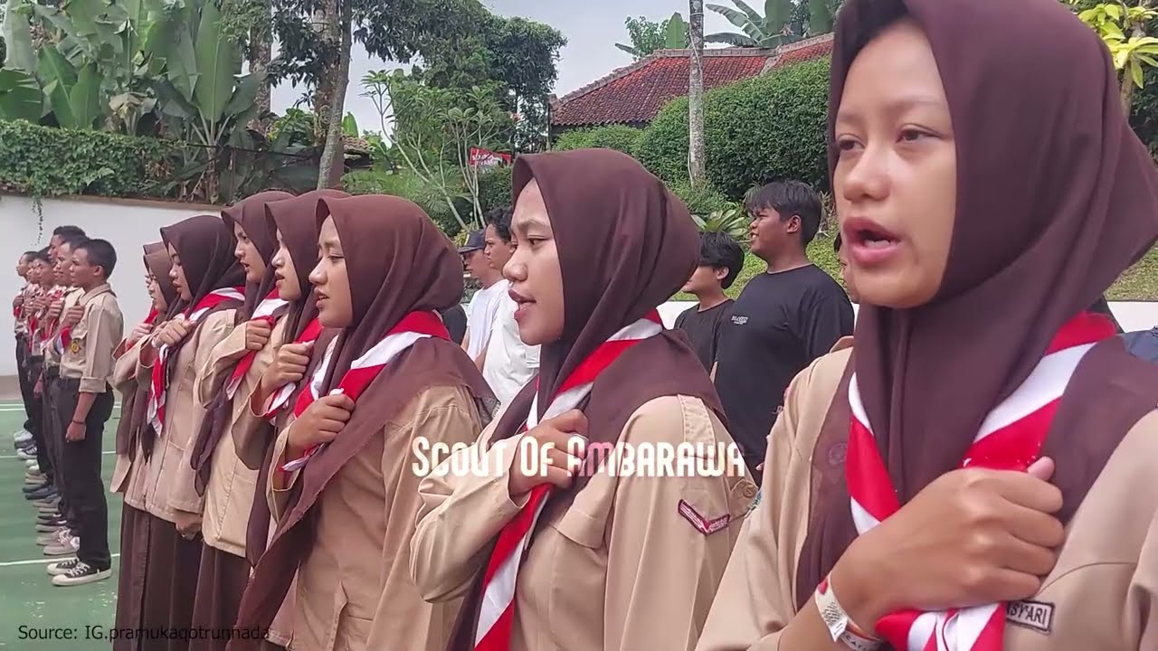 inauguration and cheers of Ambarawa Scouts