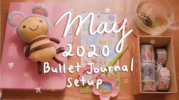 May 2020 Bullet Journal Setup (Garden Theme) 🍃 🦋  | Rainbowholic