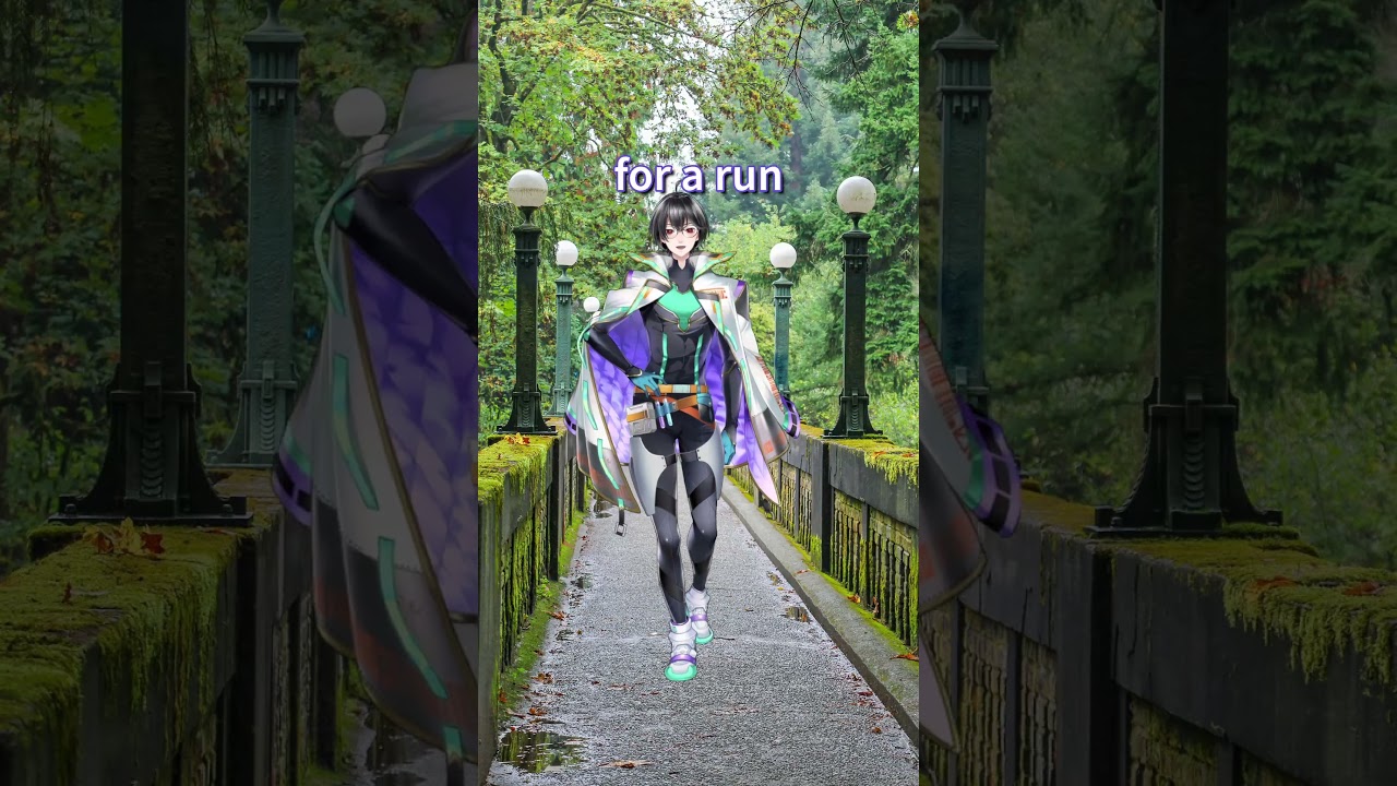 Vtuber touches grass and strips #vtuber #storytime #triathlon #run