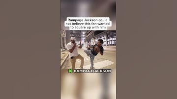 Rampage Jackson didn’t believe a fan wanted to spar him #rampagejackson #ufc ￼￼