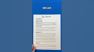 Replace Your Resume Summary With An Objective Statement