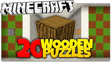 Minecraft | 20 WOODEN PUZZLES! (Minecraft Puzzle Map)