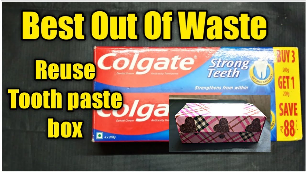 Tooth Paste Box Reuse Ideas|Best out of Waste Box Craft Idea| Bangles