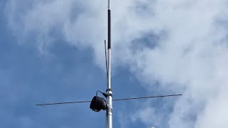 Instalaçao antena dual band Twister TW718 com mini Whip pa0rdt para HF.