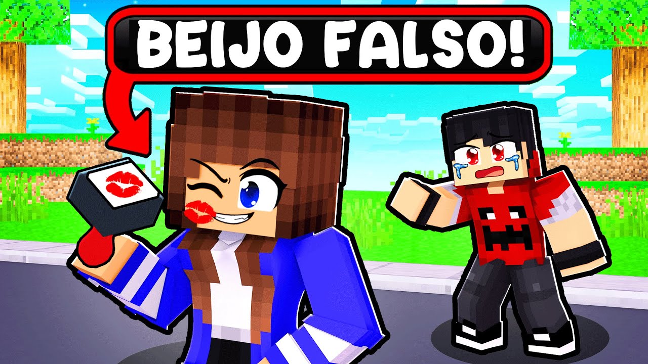 Miika TROLLOU seu NAMORADO com BEIJO FALSO no Minecraft ◂Miika▸