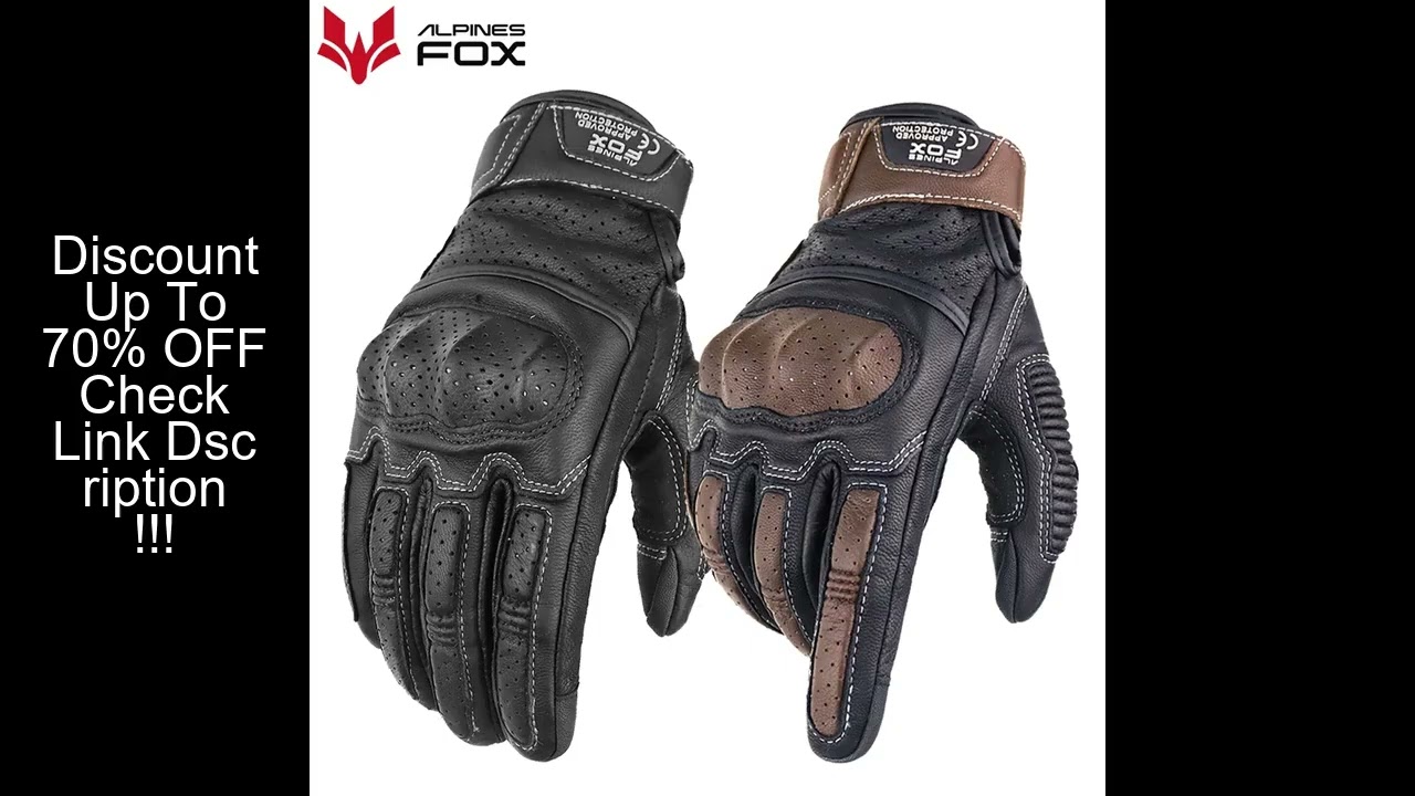 Summer Retro Perforated Leather Motorcycle Gloves Men Women Full Finger Motocross Biker Glove Guante
