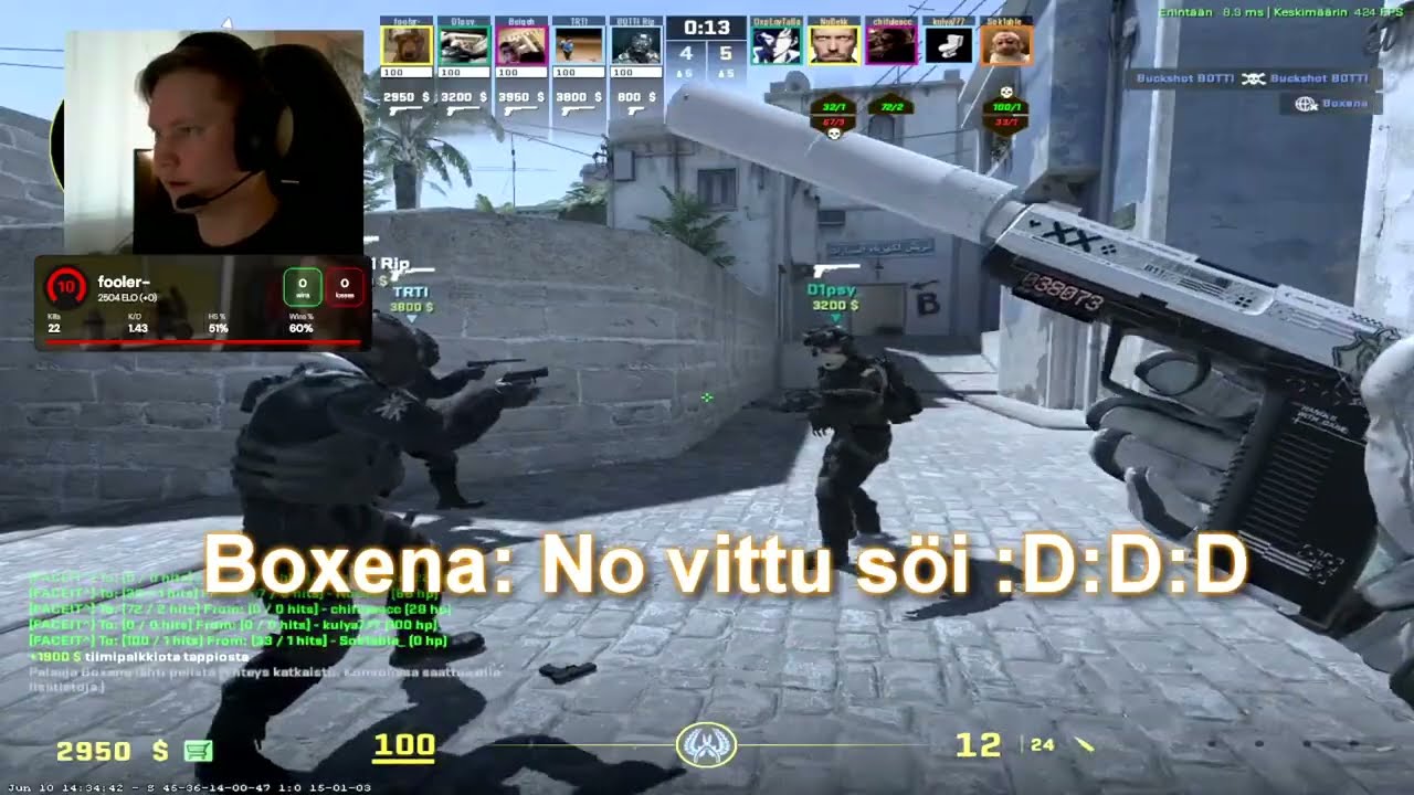 Suomi CS2 - Ehkä hauskat palat vol. 1 - Fooler Twitch klipit