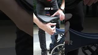 Learn how to unfold the #birdybike in under 15 seconds! #shorts #mightyvelo #foldablebikes #cycling