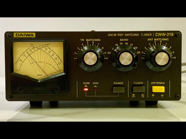 ダイワ　HF帯アンテナチューナーCNW-219　2 ☀️Daiwa CNW-219 HF Tuner 200W PEP☀️ - YouTube